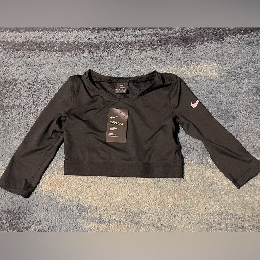 Nike crop workout too with mesh back! Never worn!